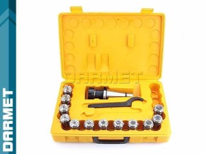 Clamping chuck SK40 with ER32 collets | ISO | 12 pcs | - DARMET 076