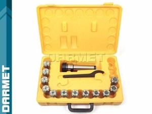 Morse collet chuck with ER32 collets | MS4 | 12 pieces | - DARMET 076