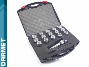 Morse collet chuck with ER40 collets | MS4 | 15 pieces | - DARMET 076