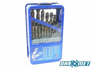 HSS-Co metal drill set, range 1-13MM - 25 pcs.