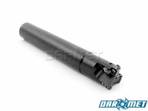 Inserted shank milling cutter 35 x 200 mm, 3 blades, cylindrical shank - RDMT (EE00RD10)