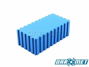 Stand end cap stopper | 100 x 50 x 35 mm | blue color (2108)