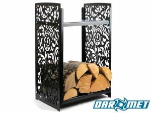 Firewood basket stand | 46 x 35 x 74 cm | 2.5 mm sheet metal - DARMET