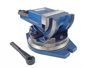 Tilting rotary rocking machine vise 2-axis 125x140 mm FQU DARMET