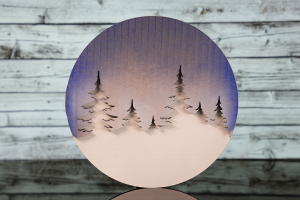 Original Christmas decoration laser cut | White Christmas Trees | diameter 20 cm - DARMET