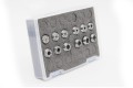 12-piece collet set for milling machines.