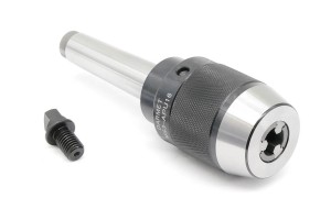 Keyless Self-Tightening Drill Chuck 3 - 16mm | Integrated Shank | Threaded | Screw-in Tang Included - Morse Taper MT3 - DARMET
