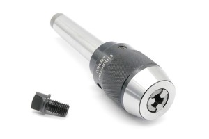Keyless Self-Tightening Drill Chuck 1 - 13mm | Integrated Shank | Threaded | Screw-in Tang Included - Morse Taper MT3 - DARMET
