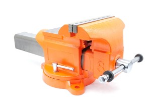 Bench Vise | 200 mm Serrated Jaws | with Anvil and 360° Swivel Base - FORWARD 30808