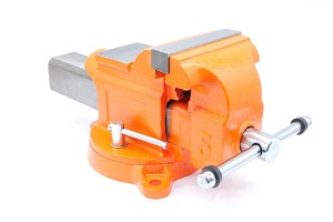 Bench Vise | 125 mm Serrated Jaws | with Anvil and 360° Swivel Base - FORWARD 30505
