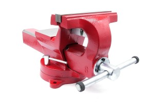 Bench Vise | 200 mm Serrated Jaws | with Anvil and 360° Swivel Base - FORWARD FSV08