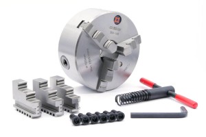 160 mm lathe chuck self-centering spiral | cast iron | 3-jaw | DIN 6350 - DARMET