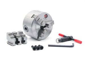 100 mm lathe chuck self-centering spiral | cast iron | 3-jaw | DIN 6350 - DARMET