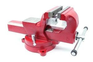 Bench Vise | 125 mm Serrated Jaws | with Anvil and 360° Swivel Base - FORWARD FSV05 (1)