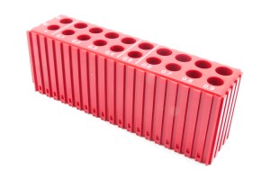 Drill stand 12 - 13.9 mm | 20 holes | red color (2027)