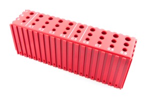 Drill bit stand 5 - 7.9 mm | 30 holes | red color (2024)
