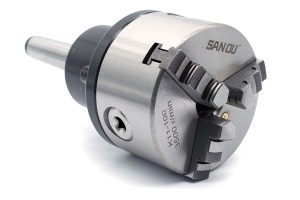 Self-centering lathe chuck, cast iron, 3-jaw | 100 mm | Morse taper MK3 with bearing (DM-MW3-D100)