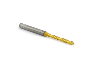 Solid drill bit with cylindrical shank, 5xD - 5MM, VHM TiN with cooling - DARMET