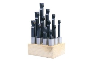 Set of left-hand cutting tools for boring head 12-225 mm,  GWZN-75L