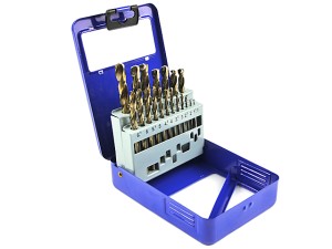 Metal drill bit set HSS-Co, range 1-10MM - 19 pcs.