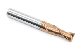 10 mm Solid Carbide VHM End Mill | 2-Flute | TiSiN GOLD | For Materials up to 55 HRC – DARMET 210257510G