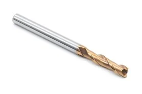 8 mm Solid Carbide VHM End Mill | 2-Flute | TiSiN GOLD | For Materials up to 55 HRC – DARMET 2082510008G