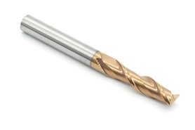 10 mm Solid Carbide VHM End Mill | 2-Flute | TiSiN GOLD | For Materials up to 55 HRC – DARMET 2103010010G