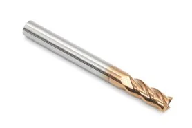 5 mm Solid Carbide VHM End Mill | 4-Flute | TiSiN GOLD | For Materials up to 55 HRC – DARMET 40513505G