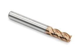 6 mm Solid Carbide VHM End Mill | 4-Flute | TiSiN GOLD | For Materials up to 55 HRC – DARMET 40616506G
