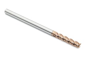 6 mm Solid Carbide VHM End Mill | 4-Flute | TiSiN GOLD | For Materials up to 55 HRC – DARMET 406207506G