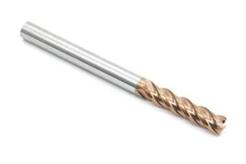 8 mm Solid Carbide VHM End Mill | 4-Flute | TiSiN GOLD | For Materials up to 55 HRC – DARMET 4082510008G
