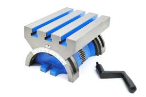 Tilting T-slot table 127 x 178 mm | slot 10 mm - DARMET SUZ 127/178