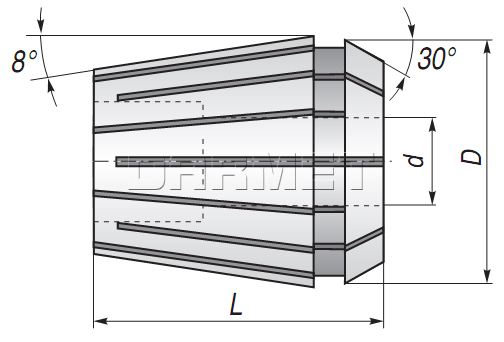 Clamping Collet – Technical Drawing