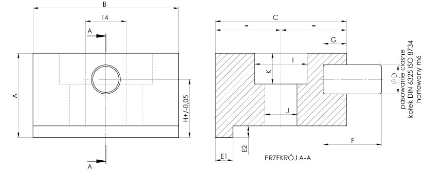 SPZB vice clamp - dimensions