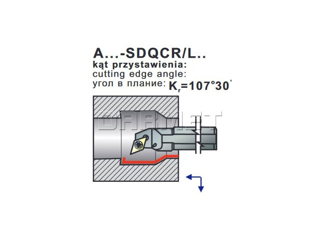 turning tool A20Q-SDQCR11 operations