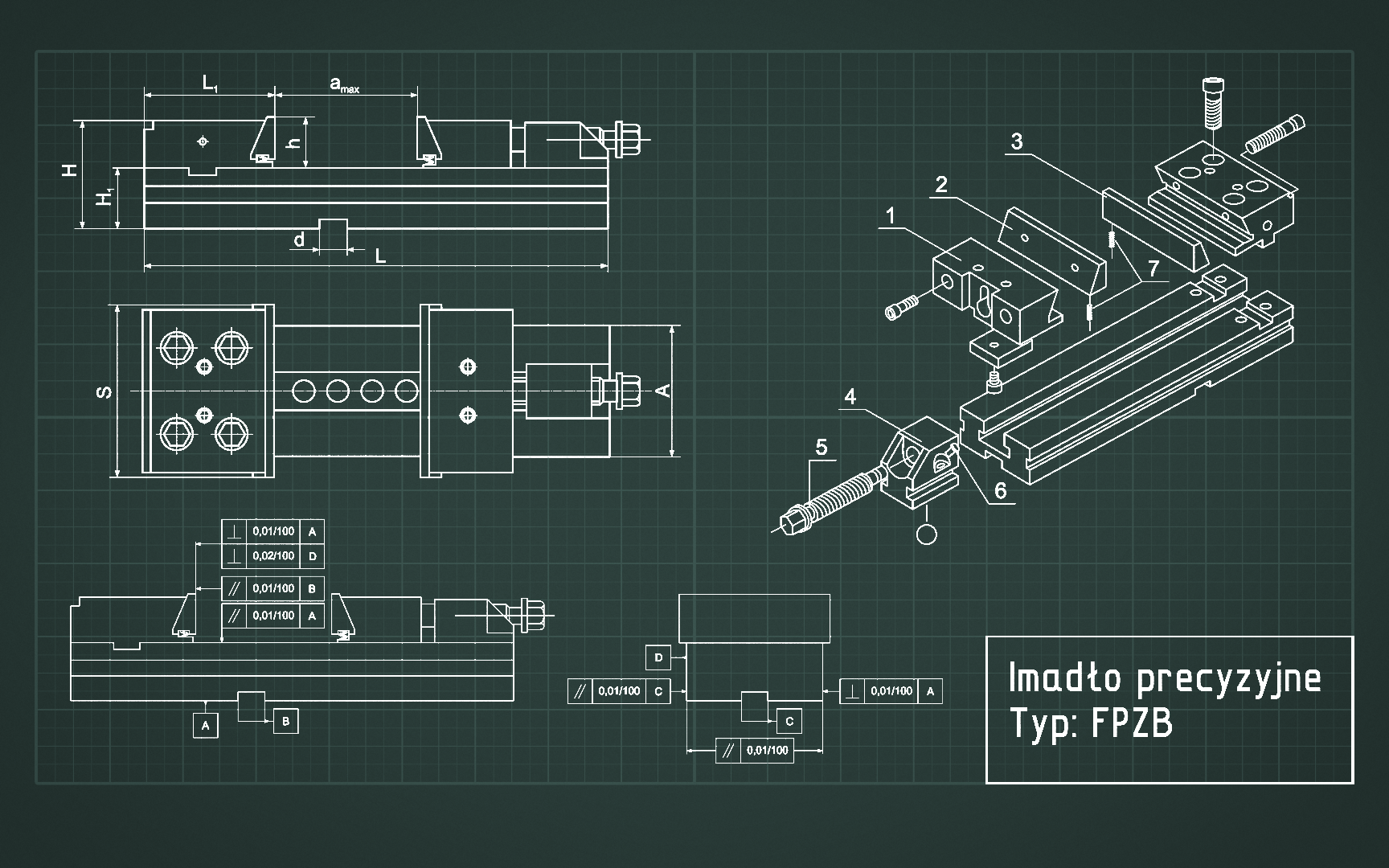 100 MM precision steel vise FPZB100