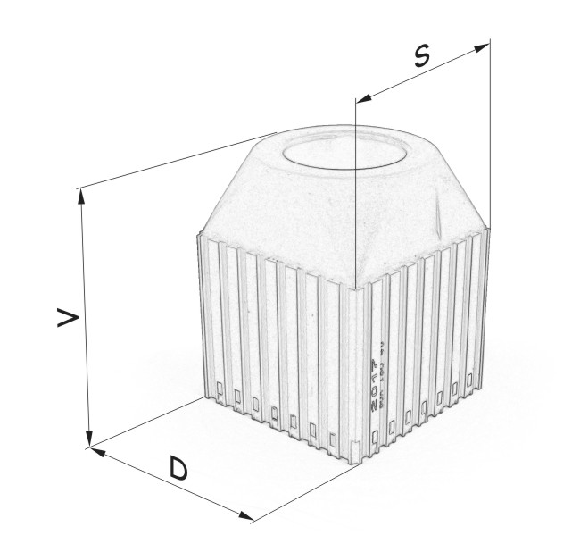Frame stand with SK40 cone - dimensions