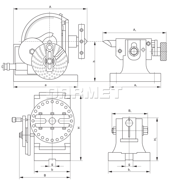 Universal dividing head (DM-2732)