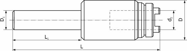 GGZ tapping chuck with cylindrical shank