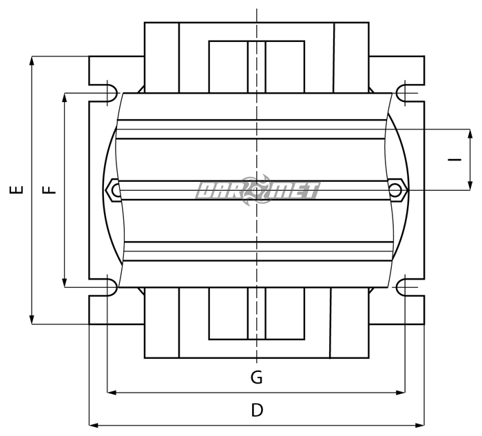 rotary cross table dimensions