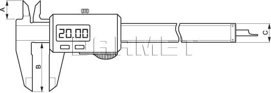 Electronic Caliper 150MM - 0.01MM (131-0220)