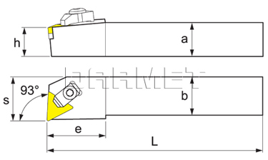 Folding turning tool for external turning: CTUNL-2020-K16