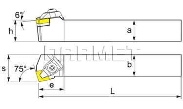 Folding turning tool for external turning: DCKNL-2020-K12