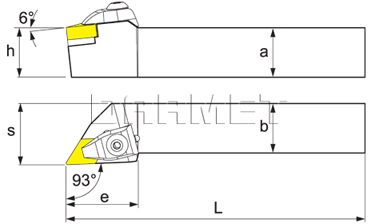 Folding turning tool for external turning: DDJNR-2525-M15