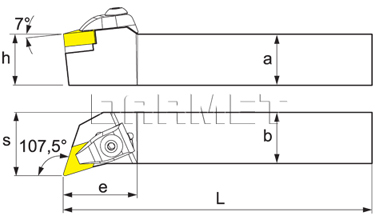 Folding turning tool for external turning: DDQNR-2020-K11