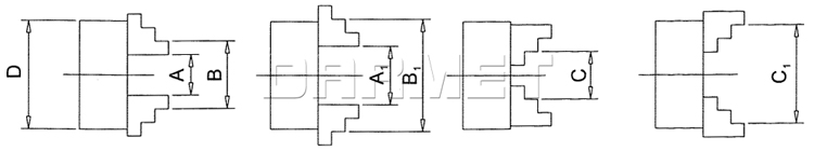 Three-jaw self-centering lathe chuck - DARMET