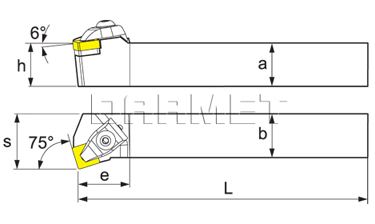 Folding turning tool for external turning: DSKNL-2020-K12