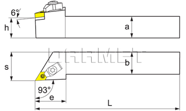 Folding turning tool for external turning: MDJNL-2525-M11