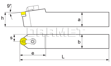 Folding turning tool for external turning: MRDNN-2020-K12