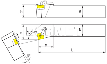 Folding turning tool for external turning: MSKNL-2020-K12